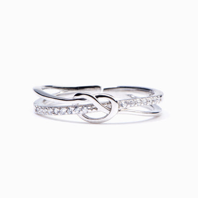 To My Bestie "A knot that can never be untied" Knot Ring