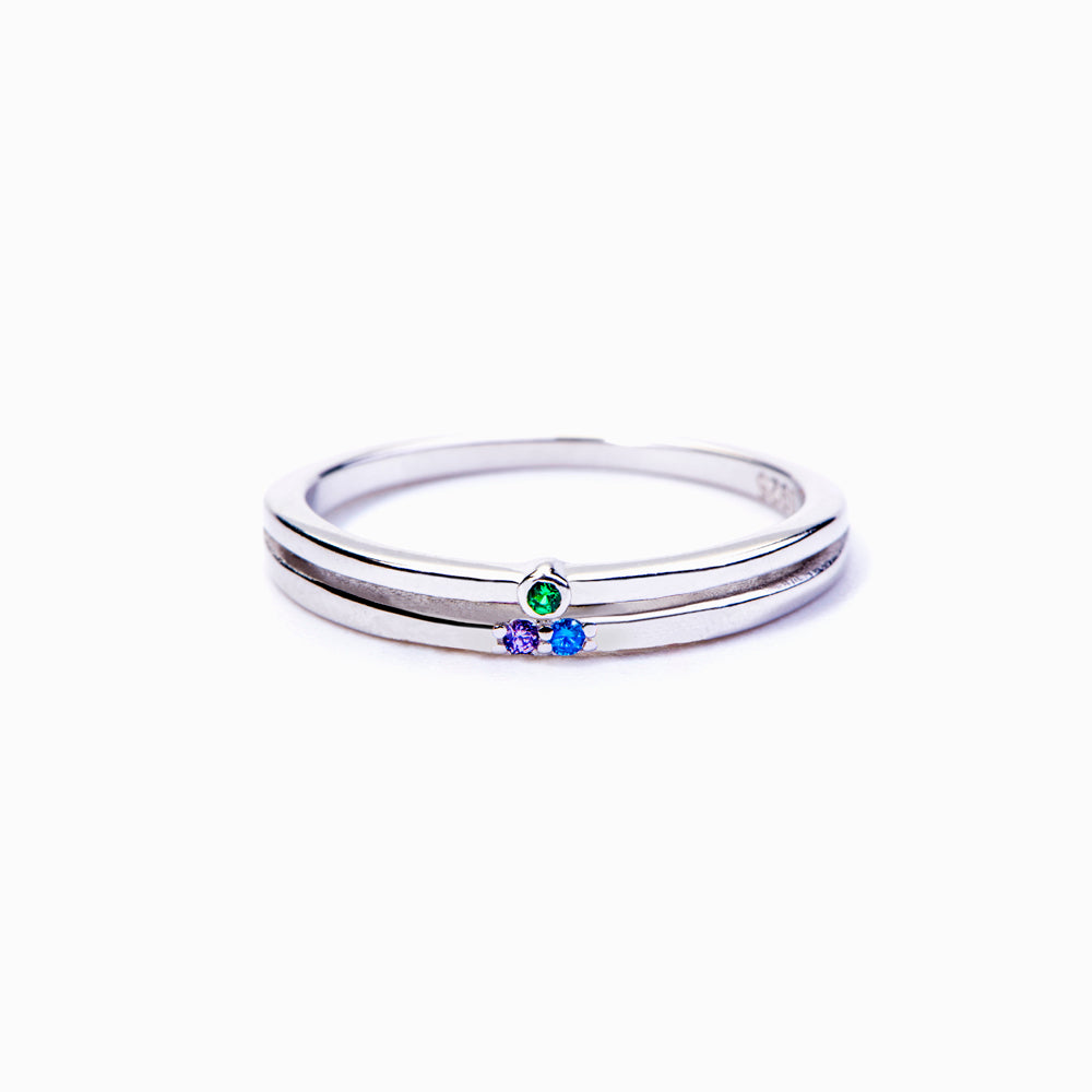 [Custom Birthstone] Birthstones Family Ring