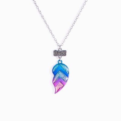 To My Best Friend "NOT SISTERS BY BlOOD BUT SISTERS BY HEART" One Heart Necklace