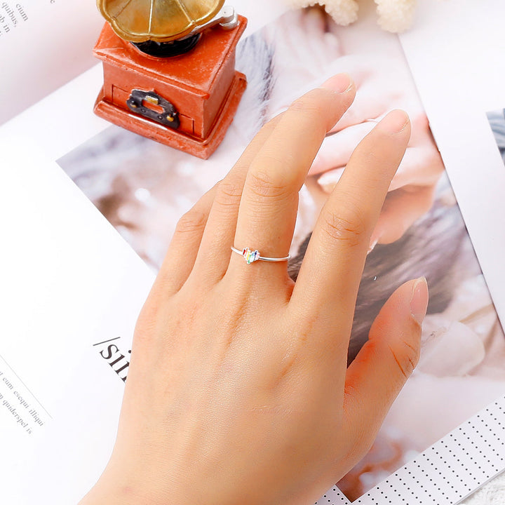 To My Daughter "Never lose hope." Rainbow Ring