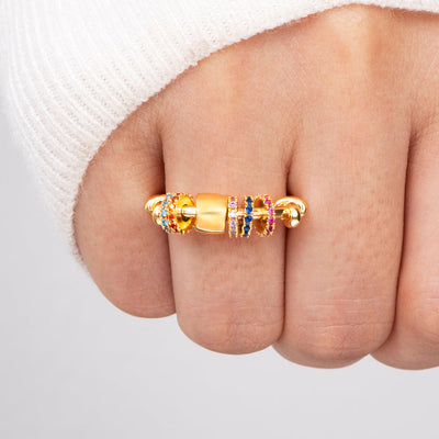 To My Daughter "I WILL LOVE & PROTECT YOU" Fidget Spinner Ring