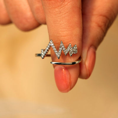 To My Wife "I will love you through all the ups and downs" Adjustable Ring