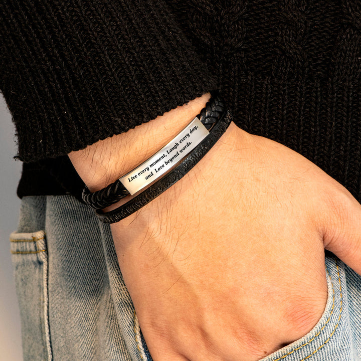 To My Son "Keep Moving" Bracelet