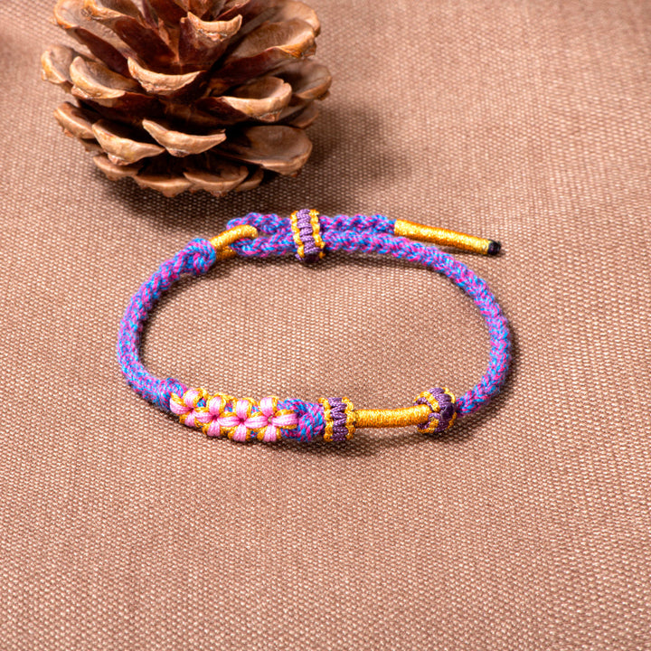 To My Daughter "A link that can never be undone" Peach Blossom Bracelet