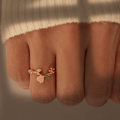 "The love between a mother and daughter is infinite" Adjustable Ring