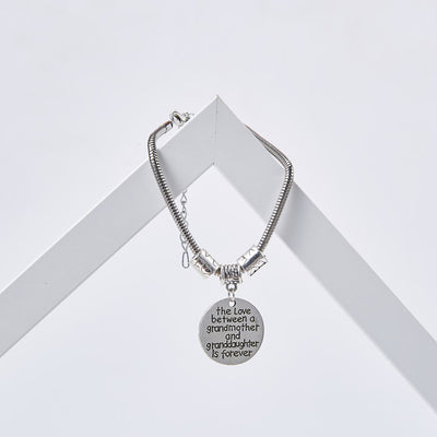 To My Granddaughter "the love between a grandmother and granddaughter is forever" Bracelet - SARAH'S WHISPER