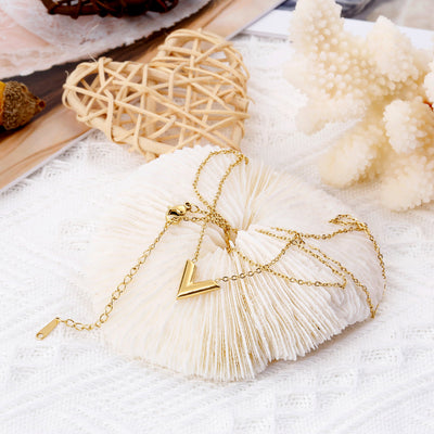 To My Granddaughter "Keep moving ahead" Arrow Necklace