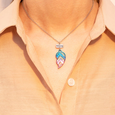 To My Best Friend "NOT SISTERS BY BlOOD BUT SISTERS BY HEART" One Heart Necklace