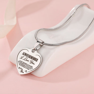 To My Daughter "Forever Love" Heart Necklace