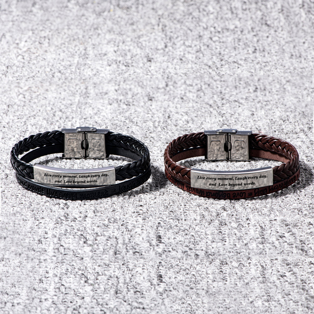 To My Son "Keep Moving" Bracelet