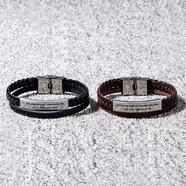 To My Son "Keep Moving" Bracelet