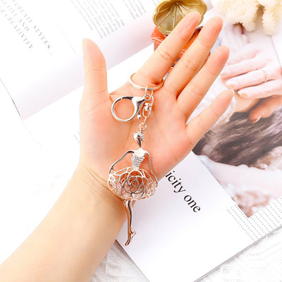 To My Granddaughter "Dance in the rain" Key Ring