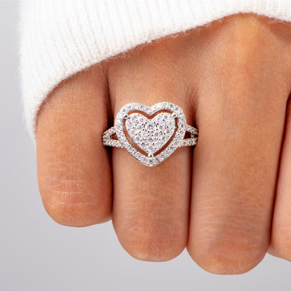 "Keep Calm." Pearl Ring