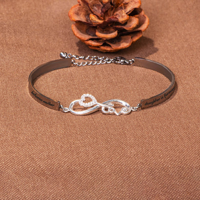 To My Daughter "The love between a Mother and Daughter is forever" Infinite Love Bracelet