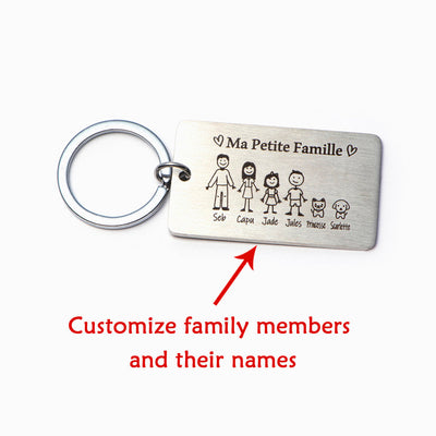 "Circle of love" Family Key Ring