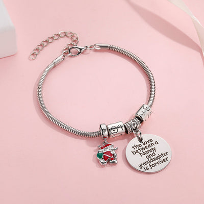 To My Granddaughter "Always in my heart" Charm Bracelet