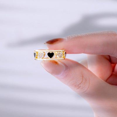 To My Granddaughter "I think about you day and night" Serial Heart Ring