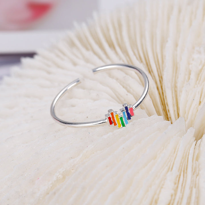 To My Daughter "Never lose hope." Rainbow Ring