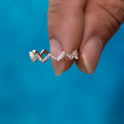 "In life, you can’t have the highs without the lows." S925 Sterling Silver Adjustable Ring