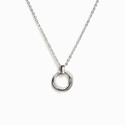 To My Granddaughter "You will never outgrow our hearts" Triple Ring Necklace