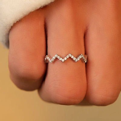 "In life, you can’t have the highs without the lows." S925 Sterling Silver Adjustable Ring
