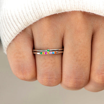 [Custom Birthstone] Birthstones Family Ring