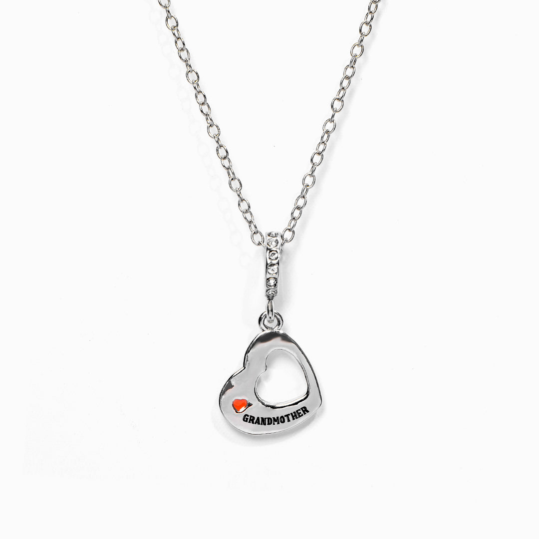 To My Granddaughter "you will always be in my heart" Heart Necklace