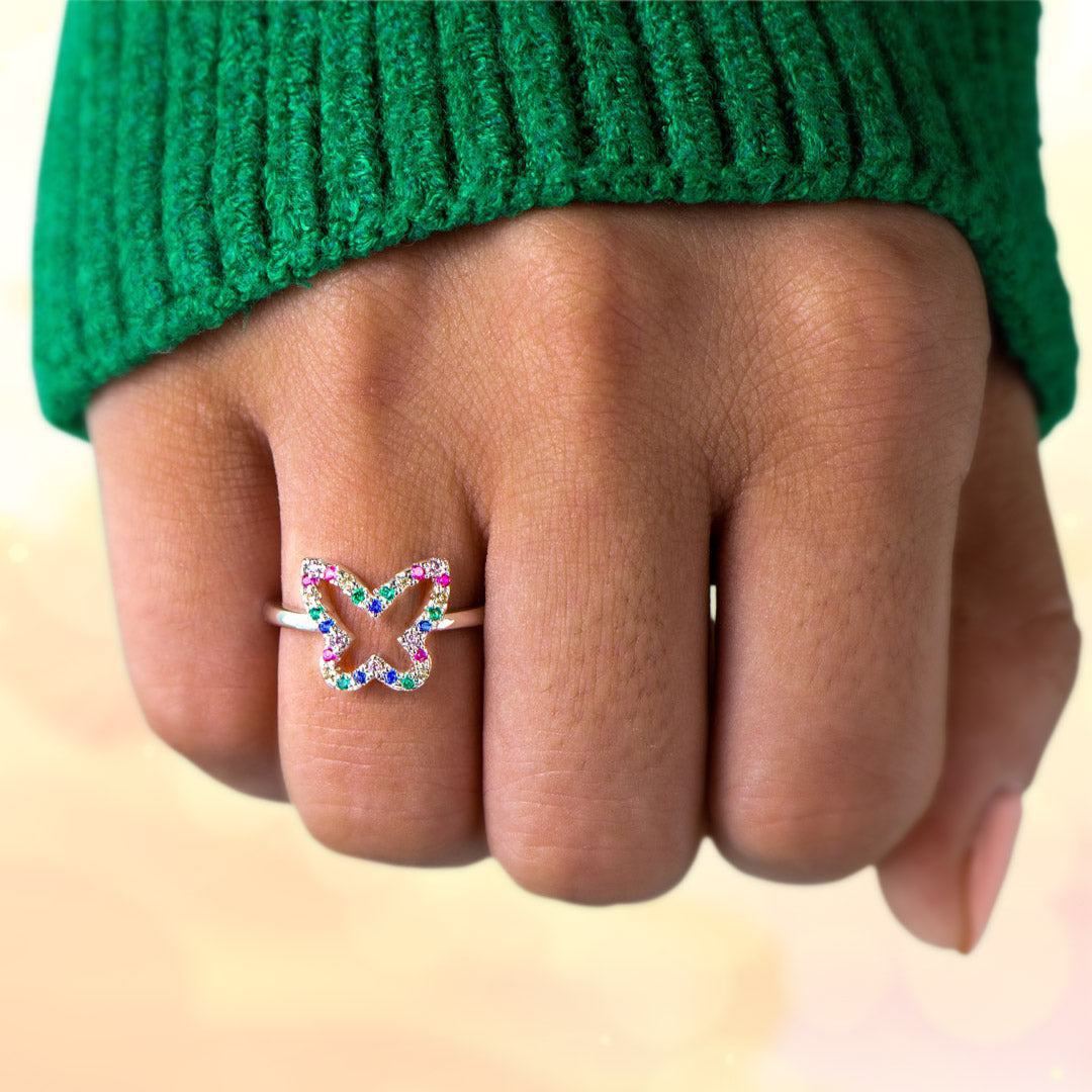 "She Flies with Her Own Wings" Ring