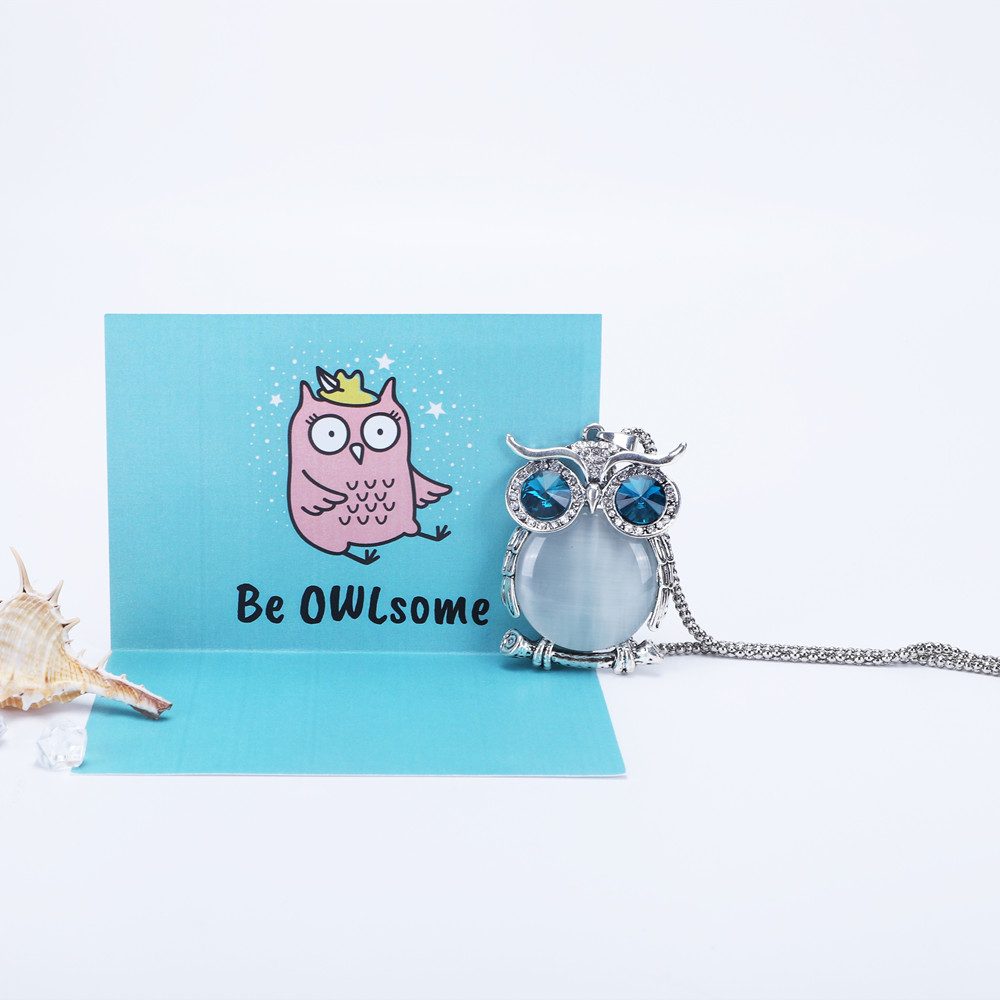 "DON'T FORGET TO BE OWLSOME" NECKLACE - SARAH'S WHISPER