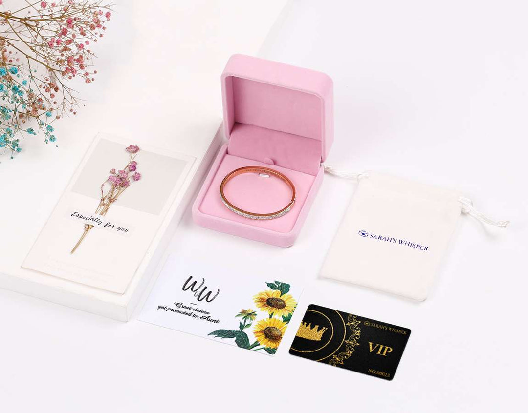 To My Sister/Friend "Great sisters get promoted to Aunt" Bracelet - SARAH'S WHISPER
