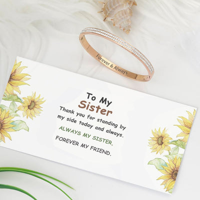 To My Sister "Forever & Always" Bracelet - SARAH'S WHISPER