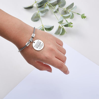 To My Daughter Bracelet "WHENEVER YOU FEEL OVERWHELMED...REMEMBER WHOSE DAUGHTER YOU ARE AND STRAIGHTEN YOUR CROWN" - SARAH'S WHISPER