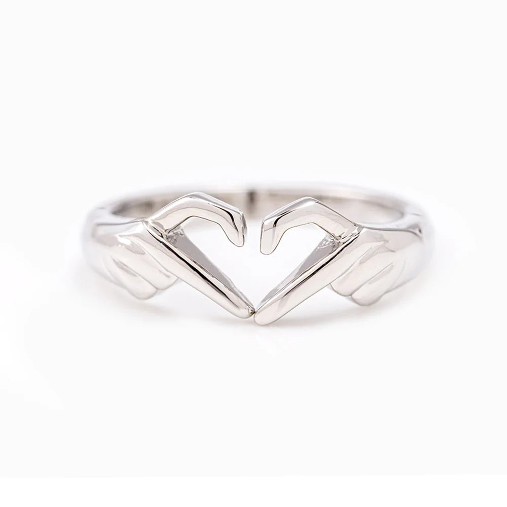To My Daughter "Heart to heart" Heart Ring