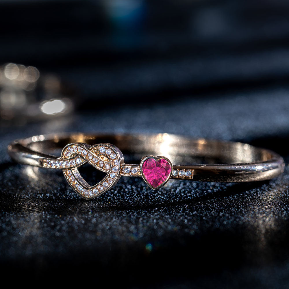 Mother and Daughter Bracelet with Heartfelt Card, Gift Box, and Bag, Symbolizing Unconditional Love and Bond