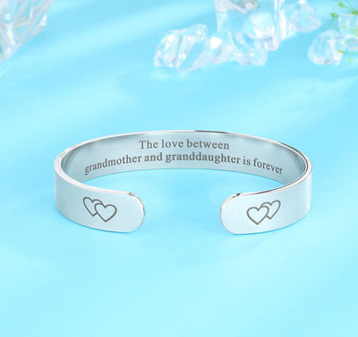 To My Granddaughter "The Love Between Grandmother And Granddaughter is forever" Bracelet - SARAH'S WHISPER