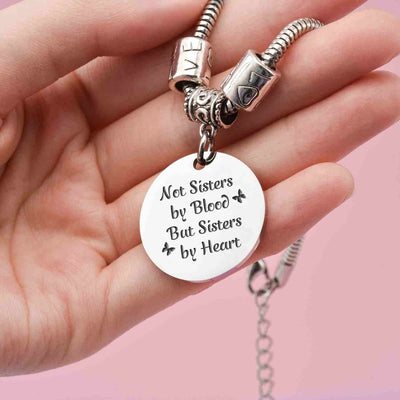 [CUSTOM NAMES] For My Best Friend "Not SISTERS BY BlOOD BUT SISTERS BY HEART" Bracelet - SARAH'S WHISPER