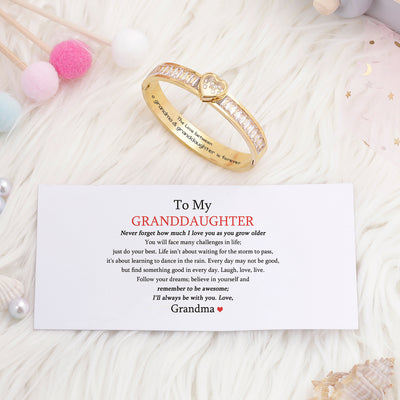[Optional Address] To My GRANDDAUGHTER "The love between a [grandma] and granddaughter is forever" Bracelet [💞 Bracelet +💌 Gift Card + 🎁 Gift Box + 💐 Gift Bouquet] - SARAH'S WHISPER
