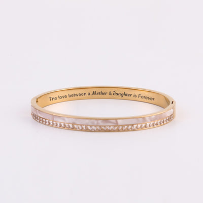 To My Daughter "The Love between a Mother & Daughter is Forever" Bracelet - SARAH'S WHISPER