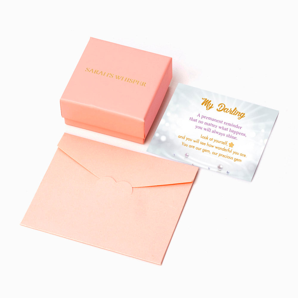 Pearl Stone Bracelet for Granddaughter with Heartfelt Card, Gift Box, and Bag, Symbolizing Uniqueness and Beauty