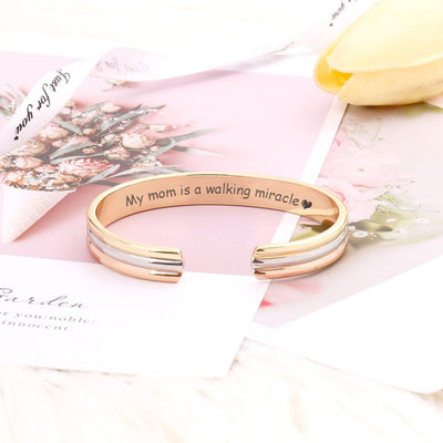 To My Mom "My mom is a walking miracle" Anti-arthritis Bracelet - SARAH'S WHISPER