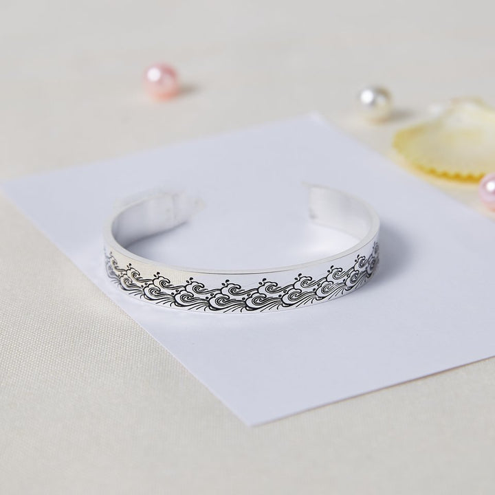 To My Daughter "The love between a Mother and Daughter is forever" Ocean Wave Bracelet - SARAH'S WHISPER