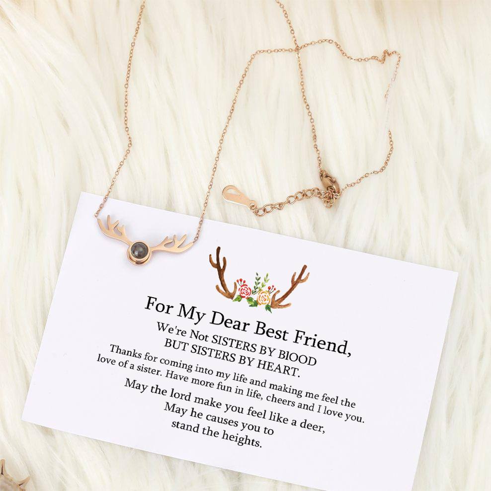 For My Dear Best Friend 'Not Sisters by Blood But Sisters by Heart' Necklace - SARAH'S WHISPER