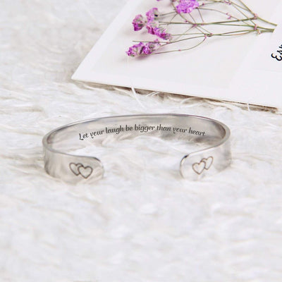 To My Daughter "Let your laugh be bigger than your heart"Bracelet - SARAH'S WHISPER