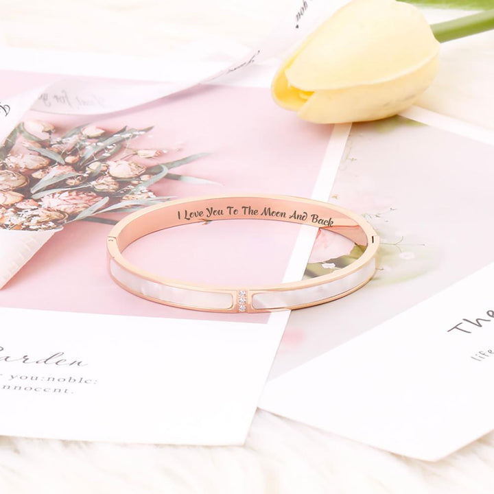 To My Daughter "I Love You to The Moon and Back" Forest Fritillary Bracelet - SARAH'S WHISPER