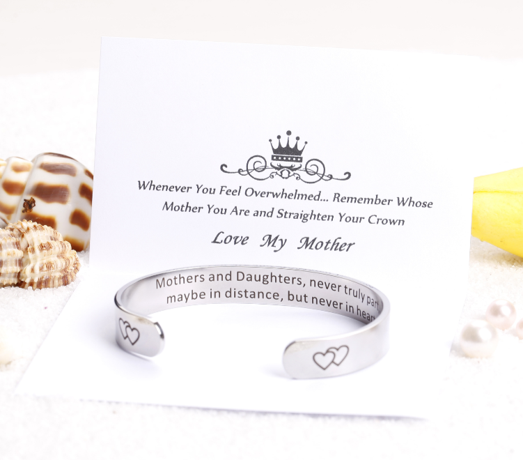 To My Mother or Daughter Bangle - SARAH'S WHISPER