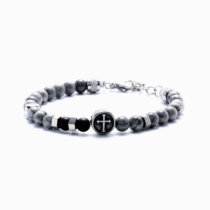 To My Son "Pray" Cross Bracelet