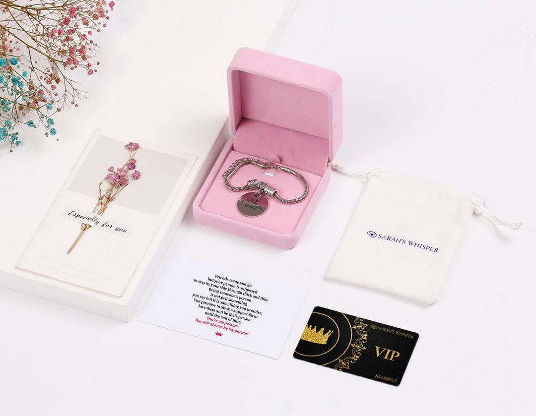 "YOU ARE MY PERSON YOU WILL ALWAYS BE MY PERSON" Bracelet - SARAH'S WHISPER