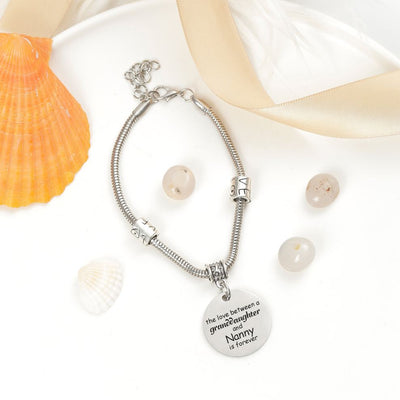 To My Nanny "the love between a granddaughter and Nanny is forever" Bracelet - SARAH'S WHISPER