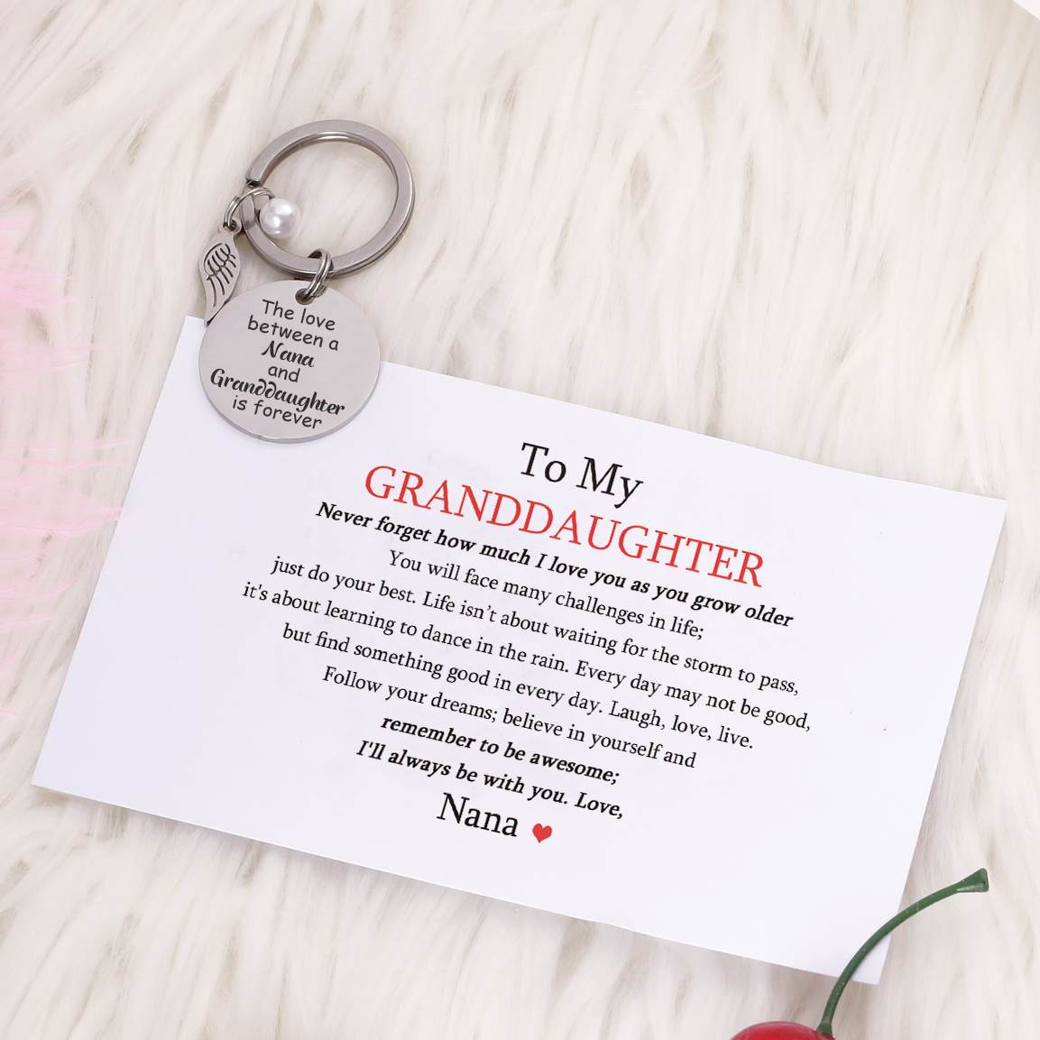To My Granddaughter "The love between a Nana and Granddaughter is forever" Chain - SARAH'S WHISPER