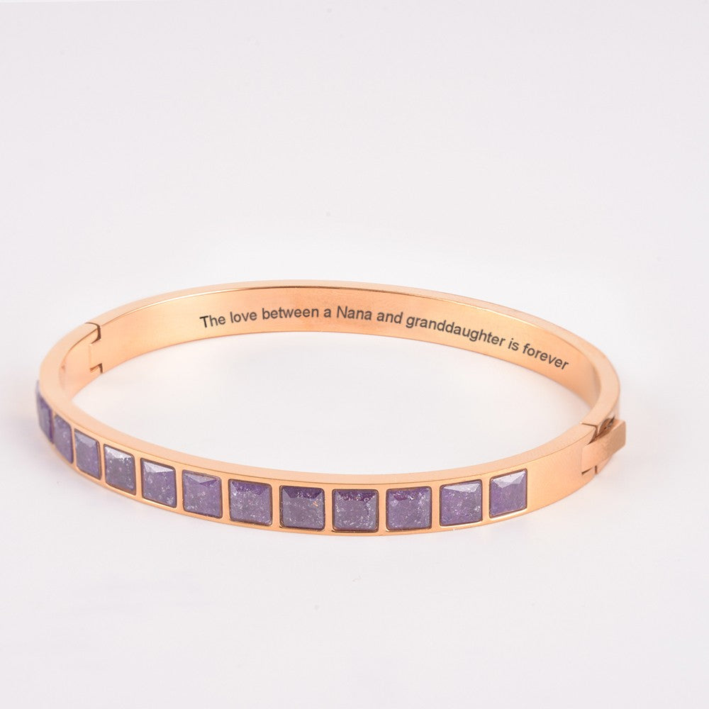 To My GRANDDAUGHTER "The love between a Nana and granddaughter is forever" Bracelet - SARAH'S WHISPER